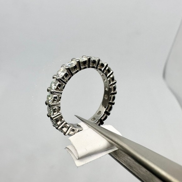Moissanite Diamond Eternity Ring Wedding Anniversary Band 2 Ct Size 6 Show * - Picture 9 of 12